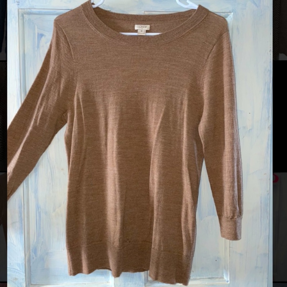 Tan JCrew Sweater